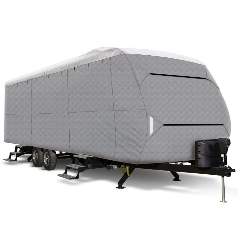 Roof Polyester and Sides Polypropylene Travel Trailer RV Cover